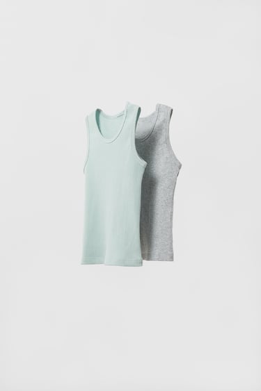 Image 0 of BABY/ TWO-PACK OF RIBBED TANK TOPS from Zara