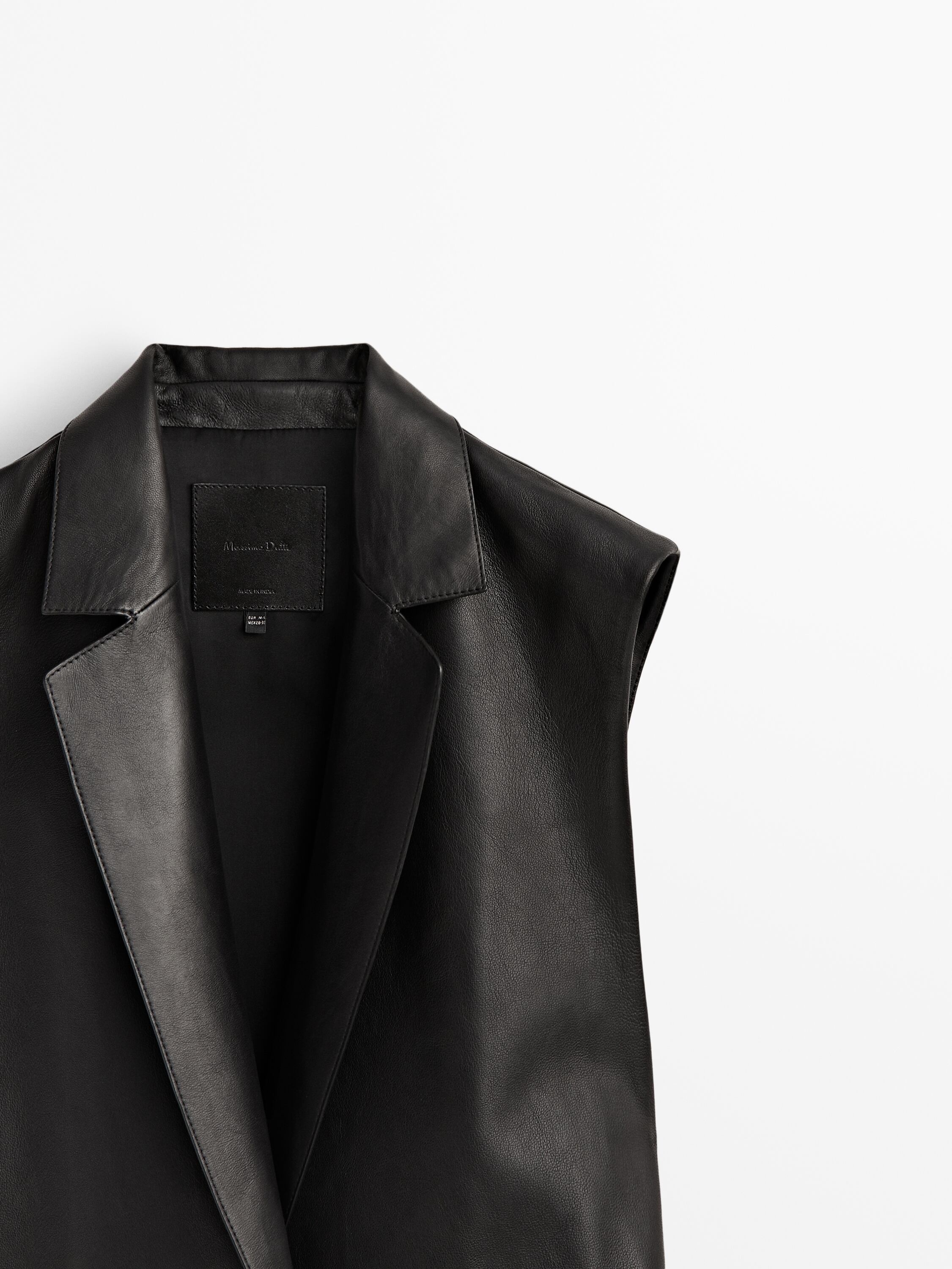 Nappa leather waistcoat