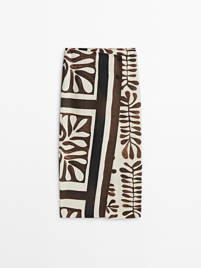 Zara leaf skirt Clearance