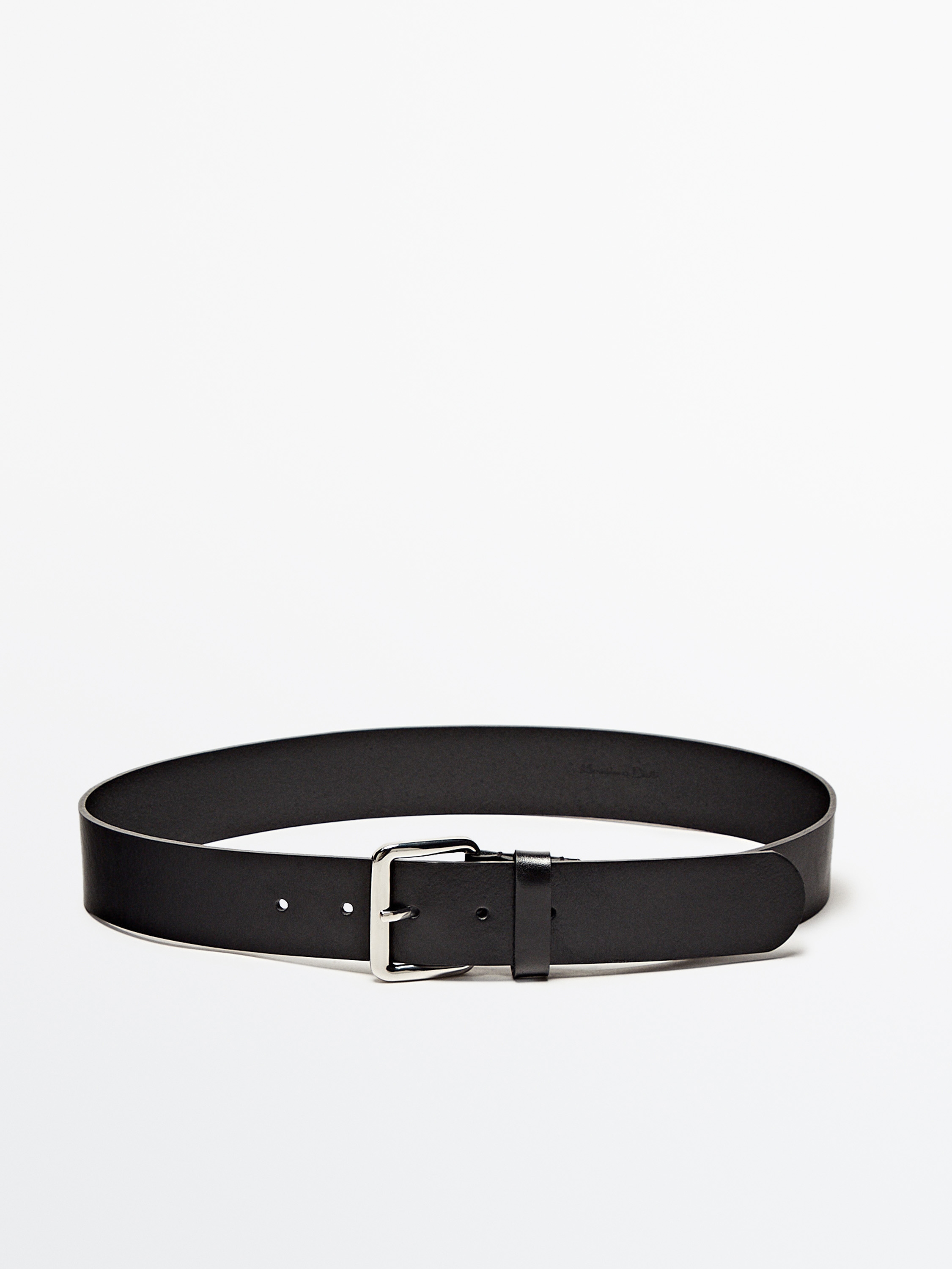 ASOS DESIGN wide square buckle waist belt in black