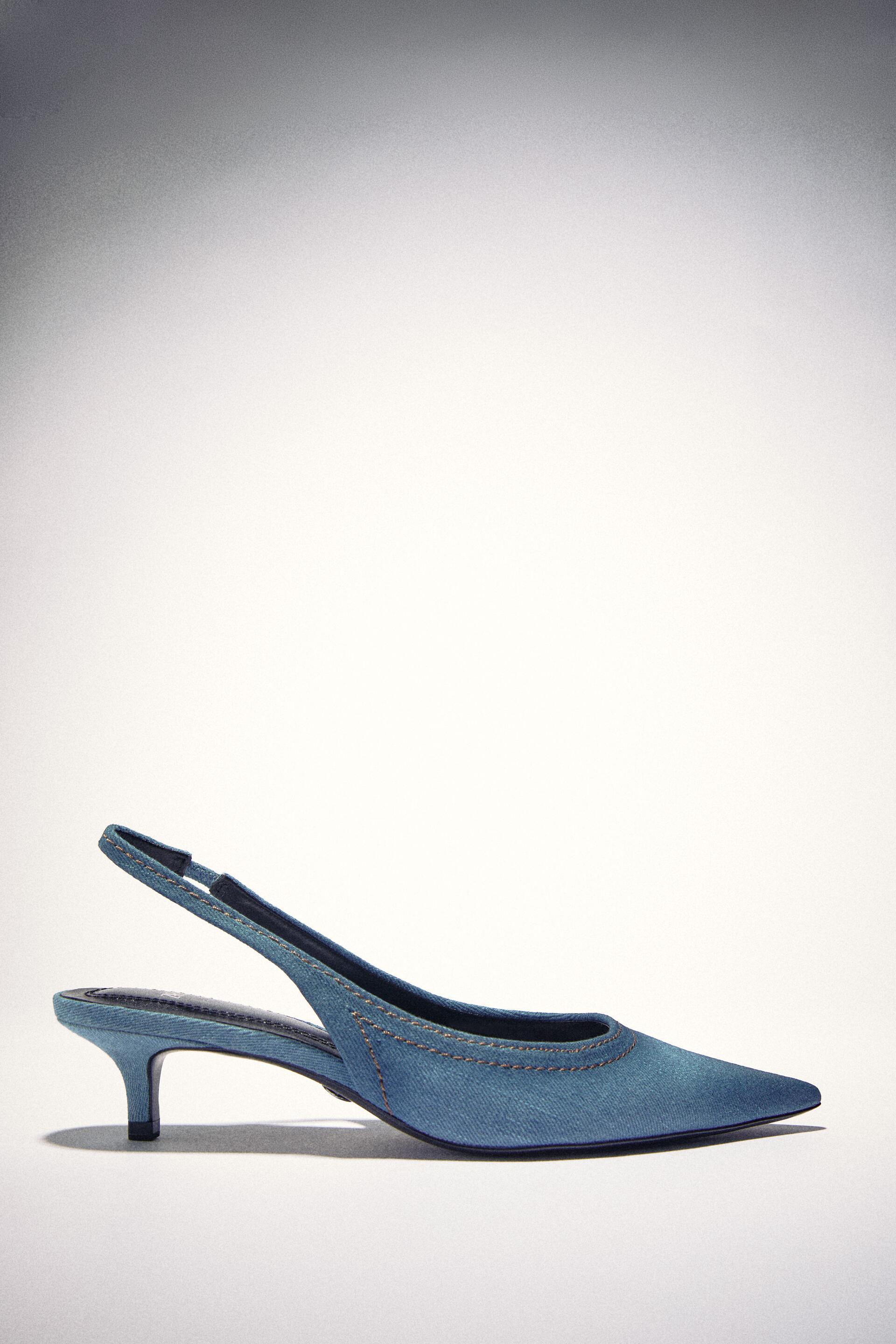 Zara heeled slingback Clearance