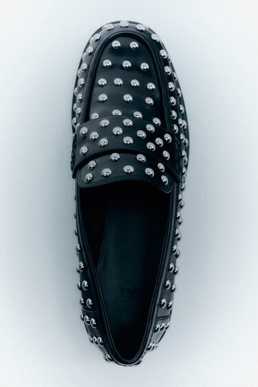 Image 0 of STUDDED LOAFERS from Zara