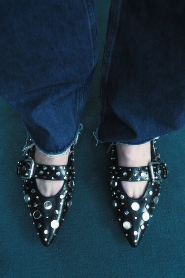 Image 0 of MIRRORED MARY JANES from Zara