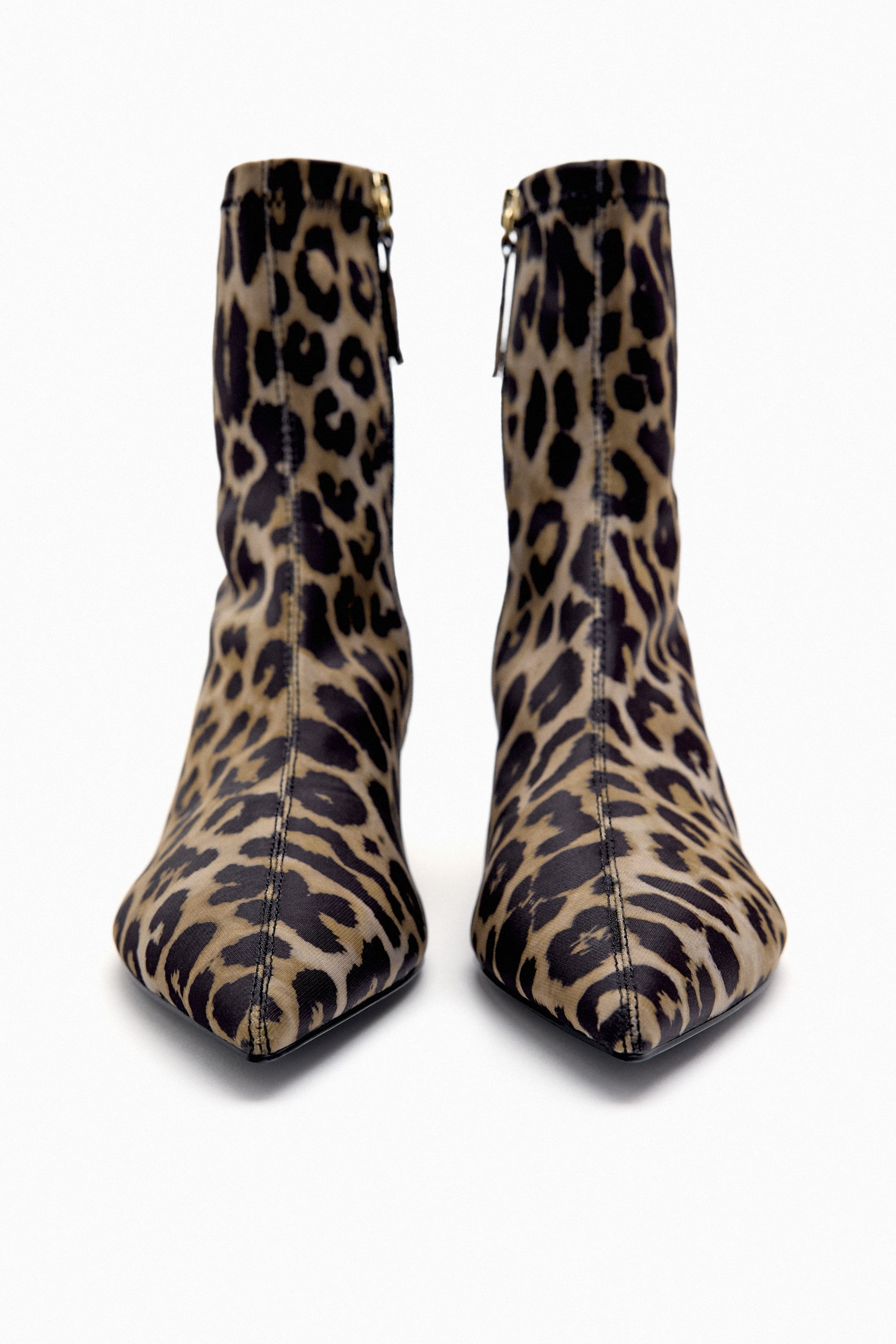 HEELED ANIMAL PRINT ANKLE BOOTS - Leopard | ZARA United States