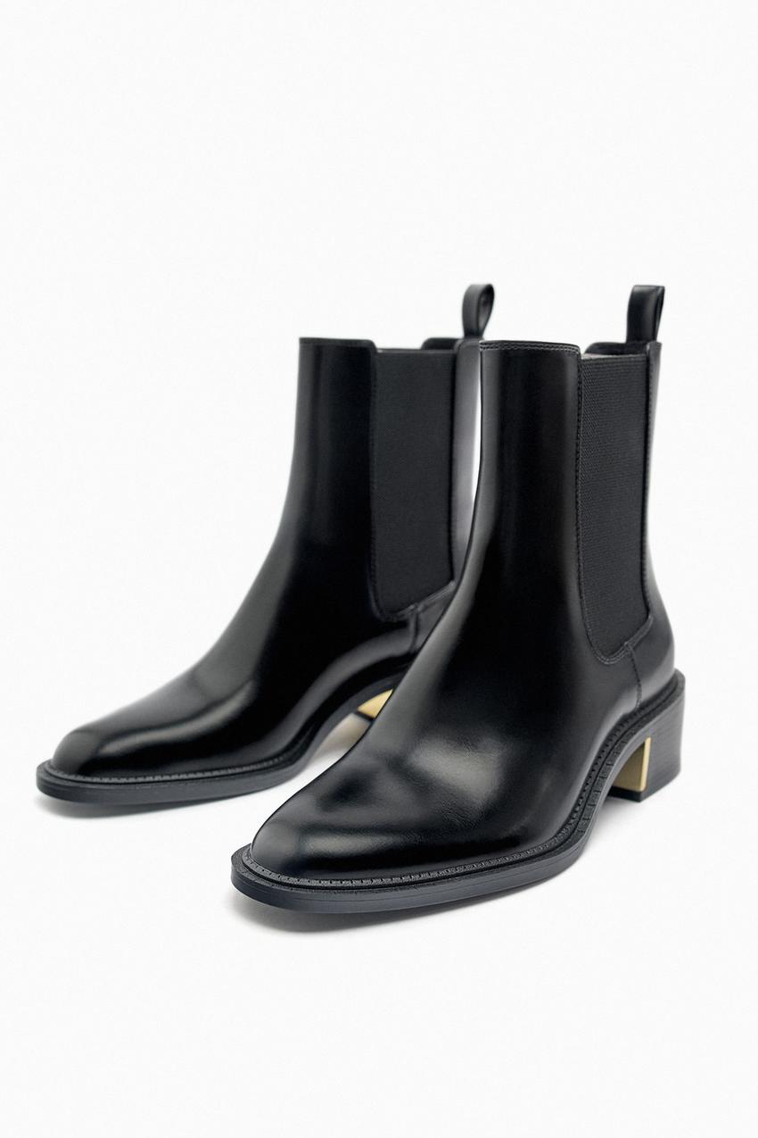 Zara black bootie Clearance