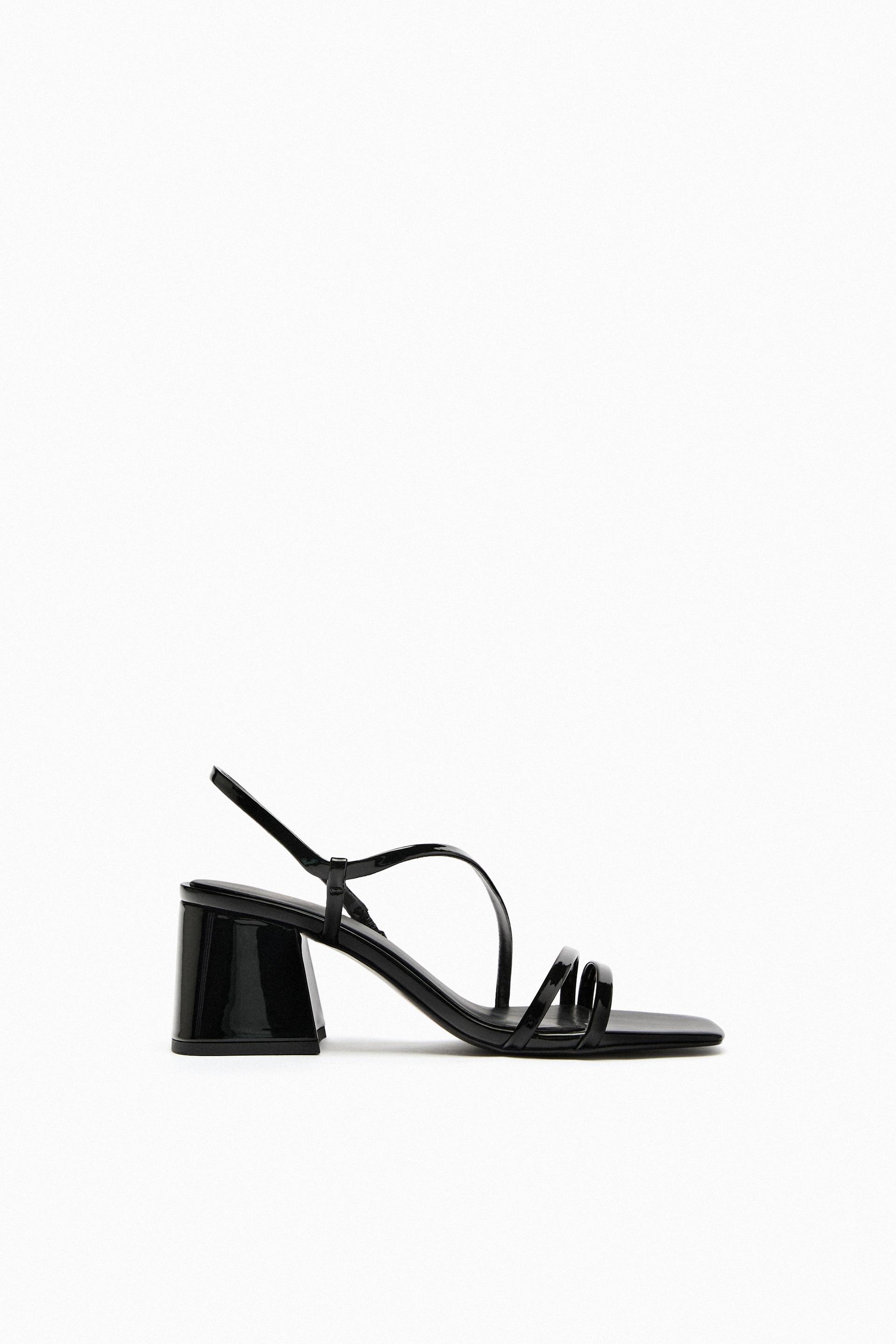 Zara black and white sandals Clearance