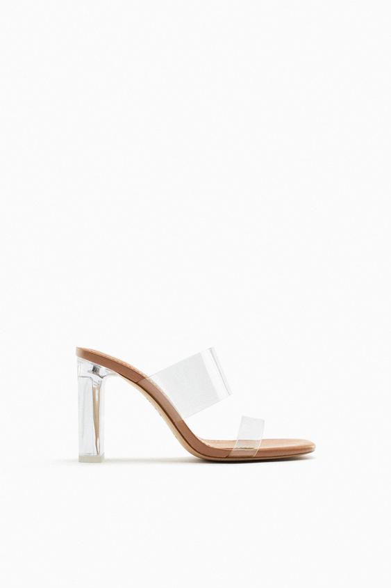 Zara clear plastic shoes Clearance