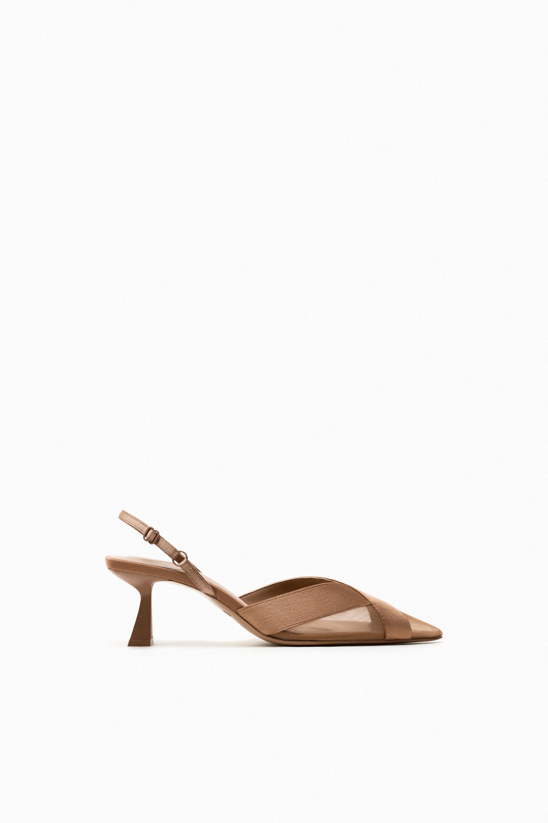 Beige heels zara Clearance