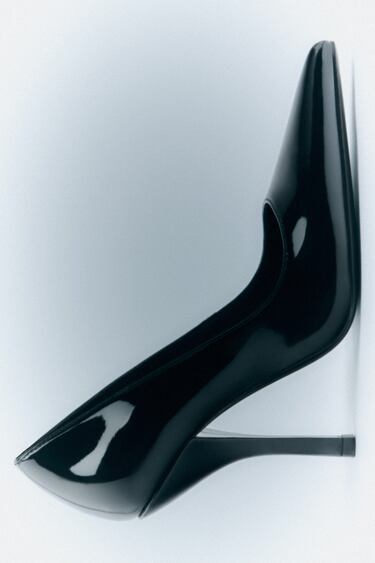 Image 0 of PATENT EFFECT HEELED SHOES from Zara