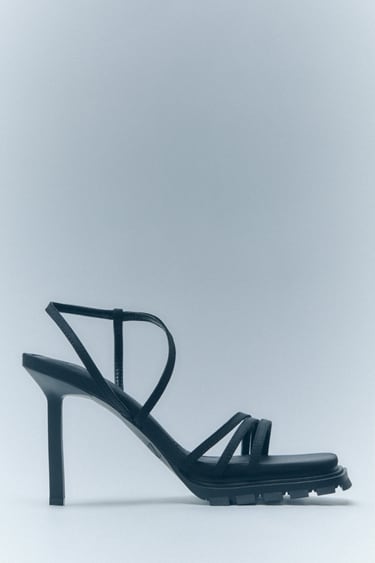Image 0 of TRACK SOLE HEELED SANDALS from Zara