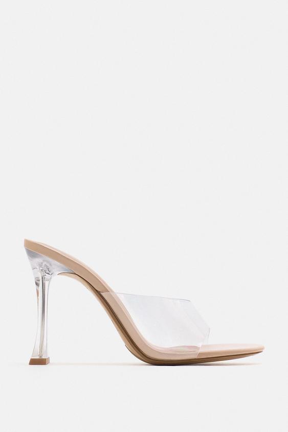 Clear high heels zara Outlet
