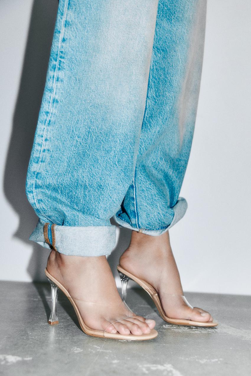 Clear high heels zara Outlet