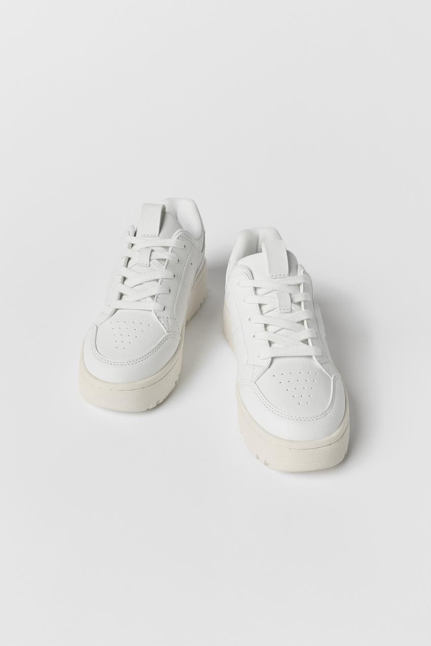 Zara all white sneakers Clearance