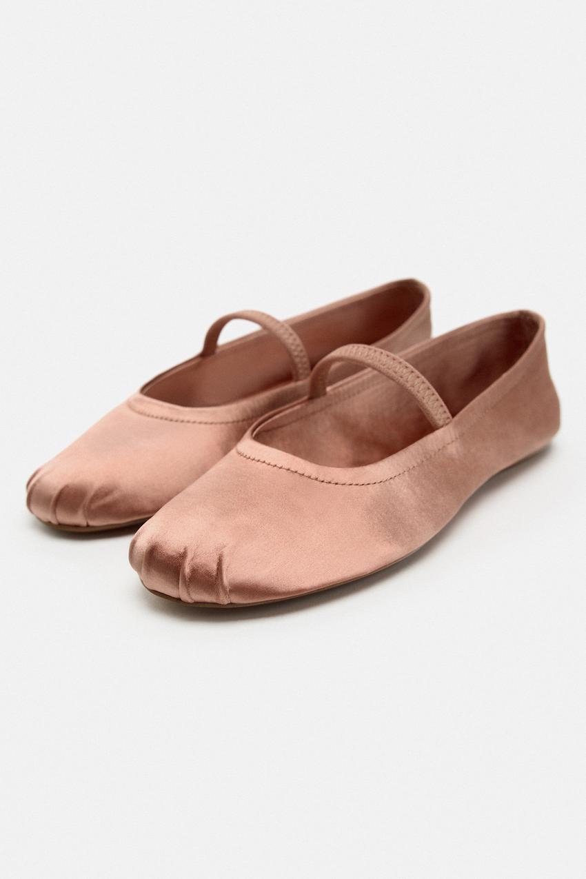 Zara flat shoes women Clearance