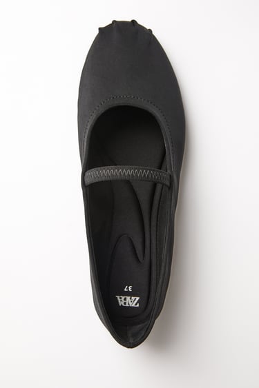 Image 0 of FABRIC BALLET FLATS from Zara
