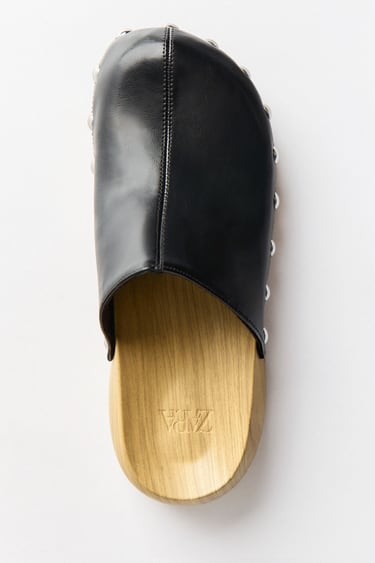 Image 0 of STUDDED CLOGS from Zara