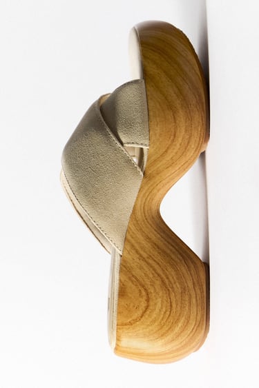 Image 0 of SUEDE SANDALS from Zara