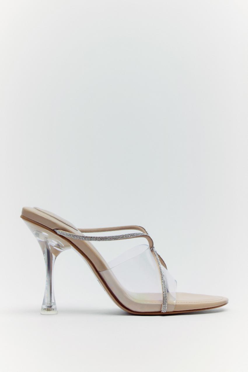Clear high heels zara Outlet