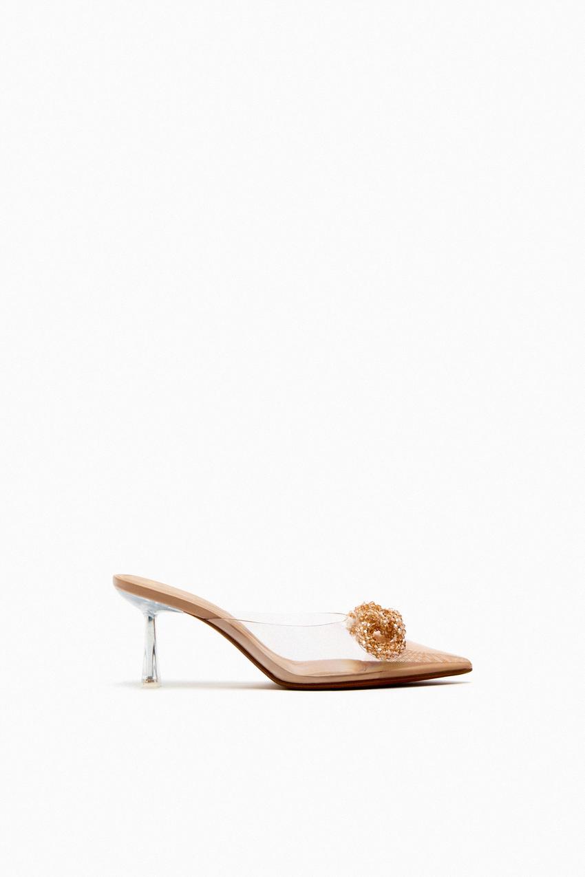 Zara vinyl mule Clearance