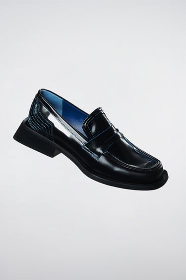 Image 0 of ADERERROR LEATHER LOAFERS from Zara