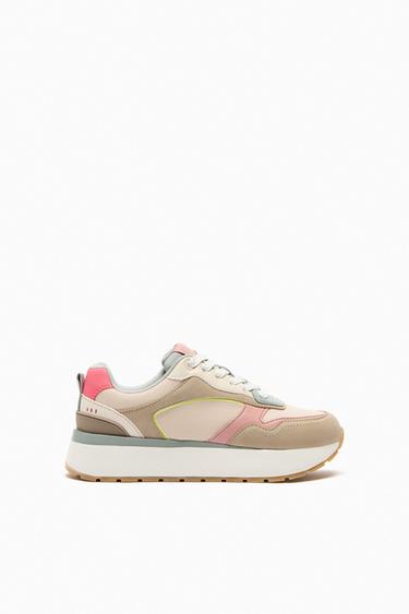 Image 3 of КРОССОВКИ ДЛЯ БЕГА С ПОДОШВОЙ ПЛАТФОРМЫ от Zara