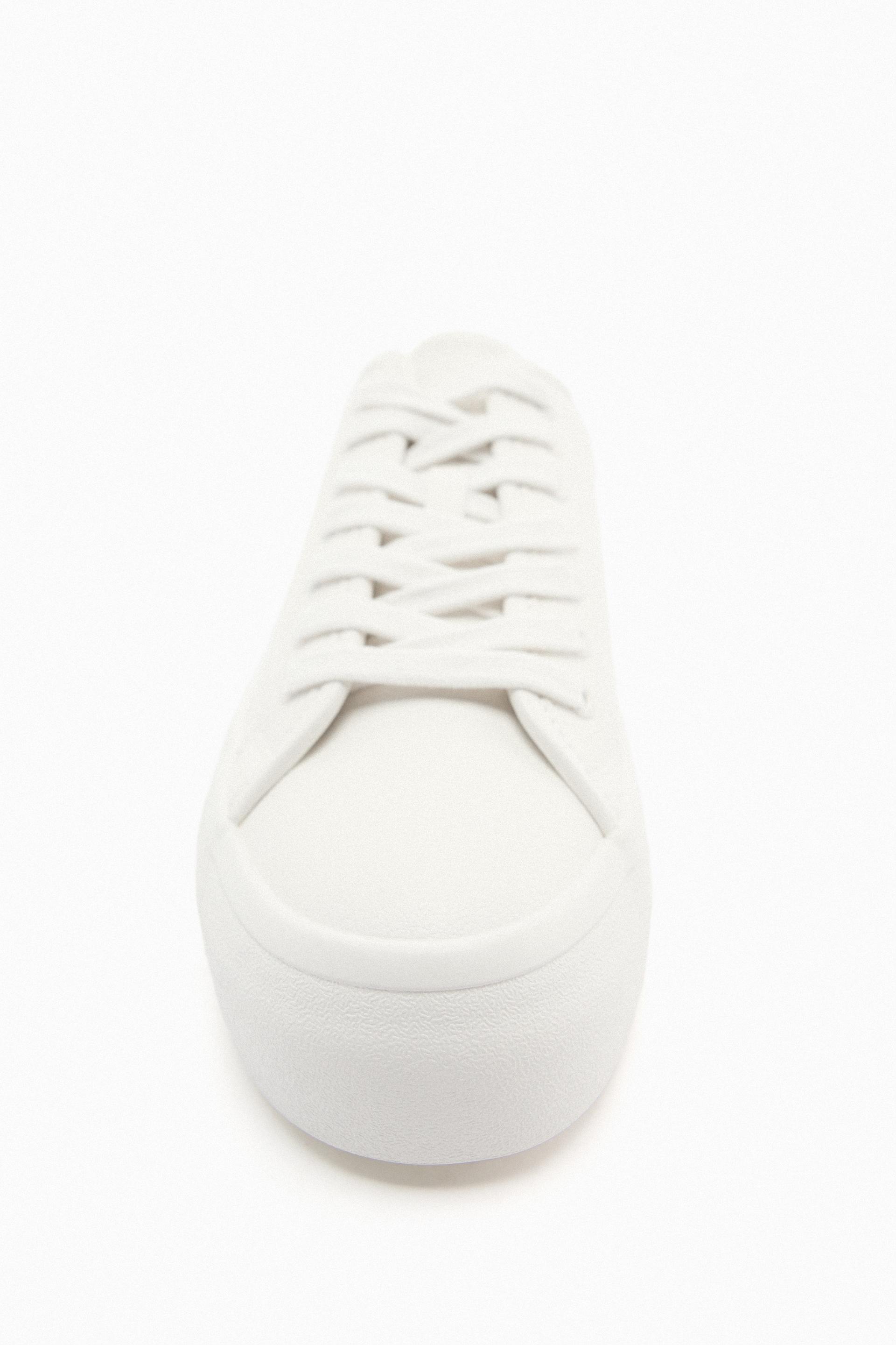 Zara white sneakers women's Clearance