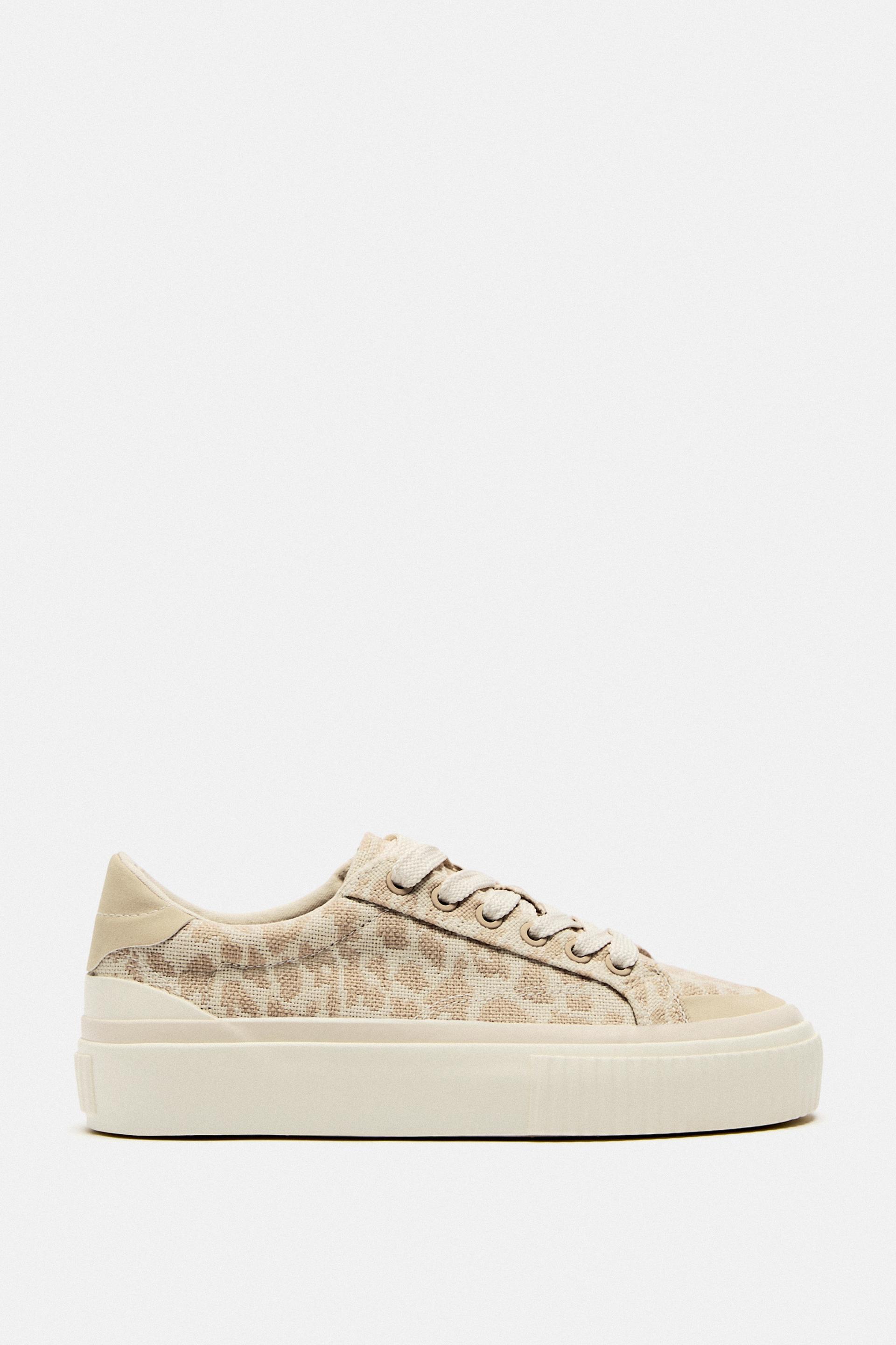 Zara leopard trainers Clearance