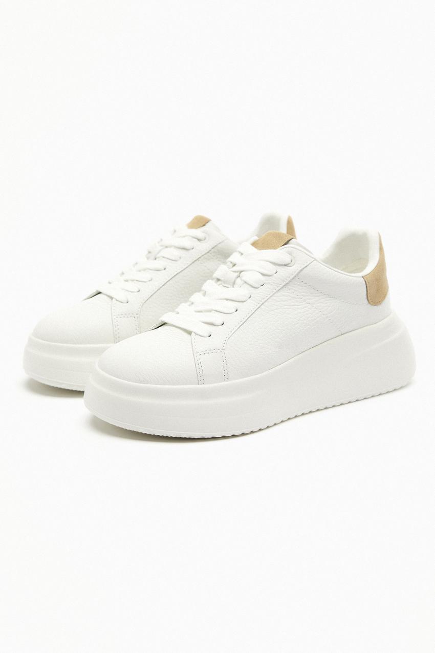 Zara platform leather sneakers Outlet