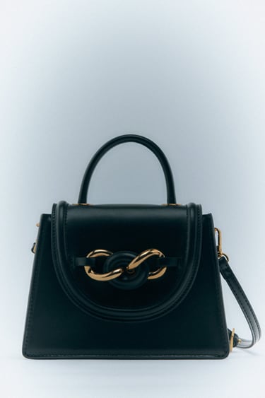 Image 0 of MINI CITY BAG WITH CHAIN STRAP from Zara