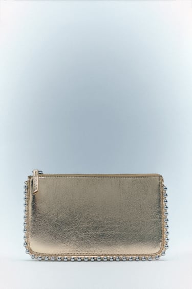 Image 0 of CLUTCH BAG WITH STUDS from Zara