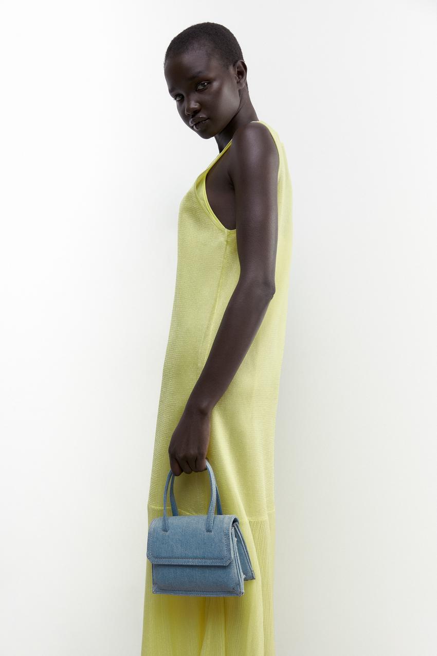 Zara blue city bag Clearance