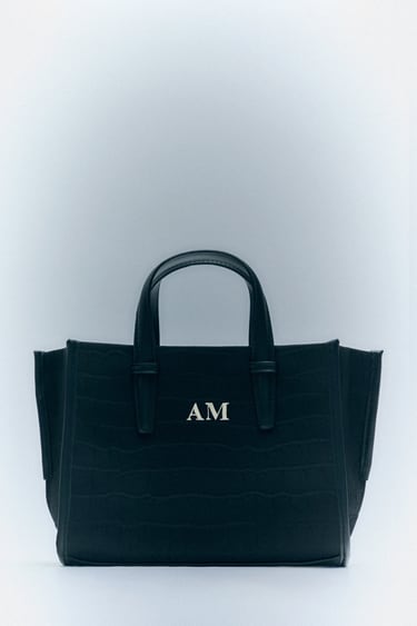 Image 0 of MOCK CROC MINI TOTE BAG from Zara