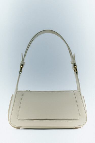 Image 0 of FAUX PATENT FINISH SHOULDER BAG from Zara