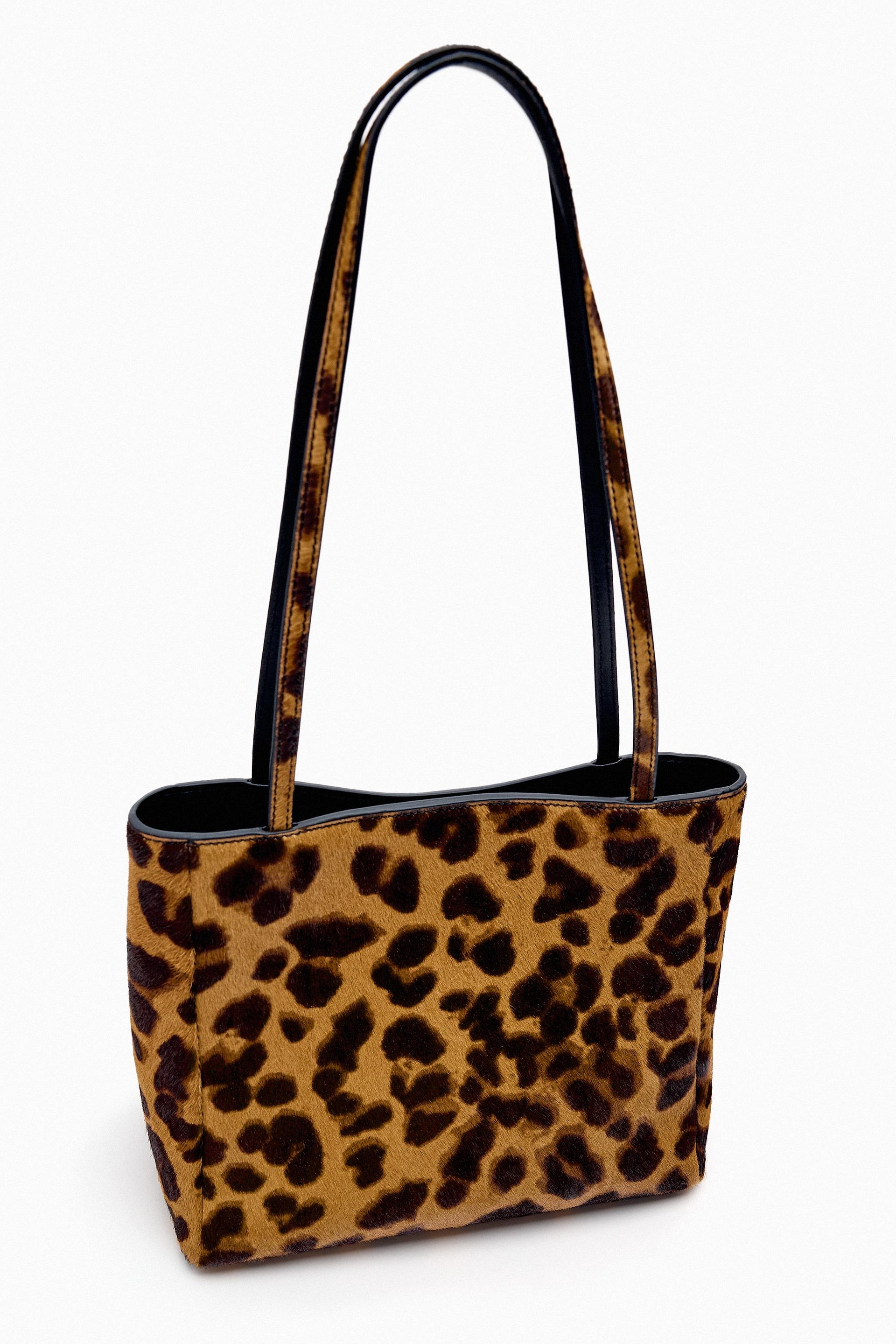 Zara animal print tote Clearance