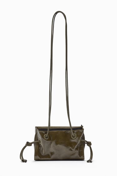 Image 0 of MINI LEATHER CROSSBODY BAG from Zara