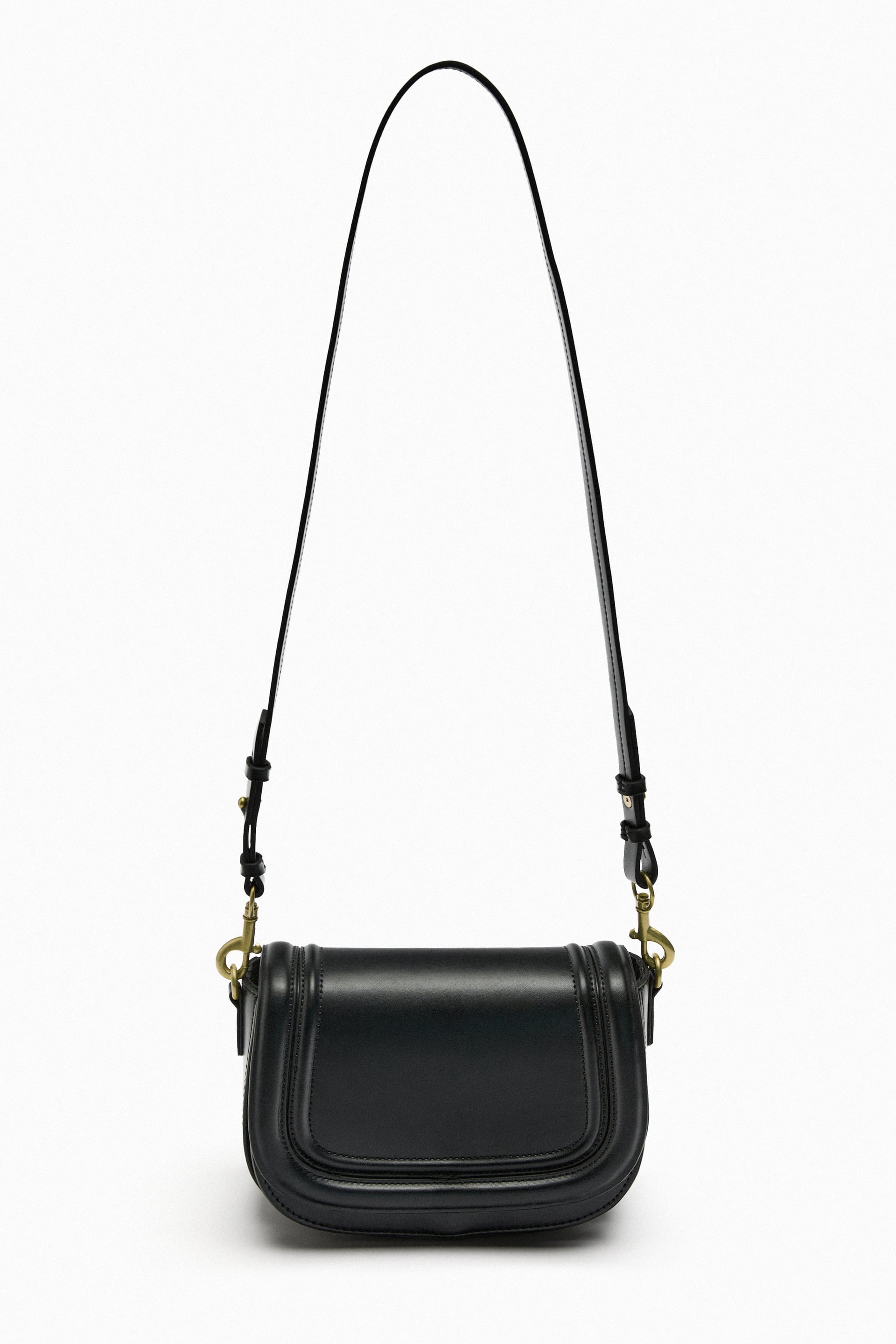 Zara - Technical Fabric Crossbody Bag - Black - Women