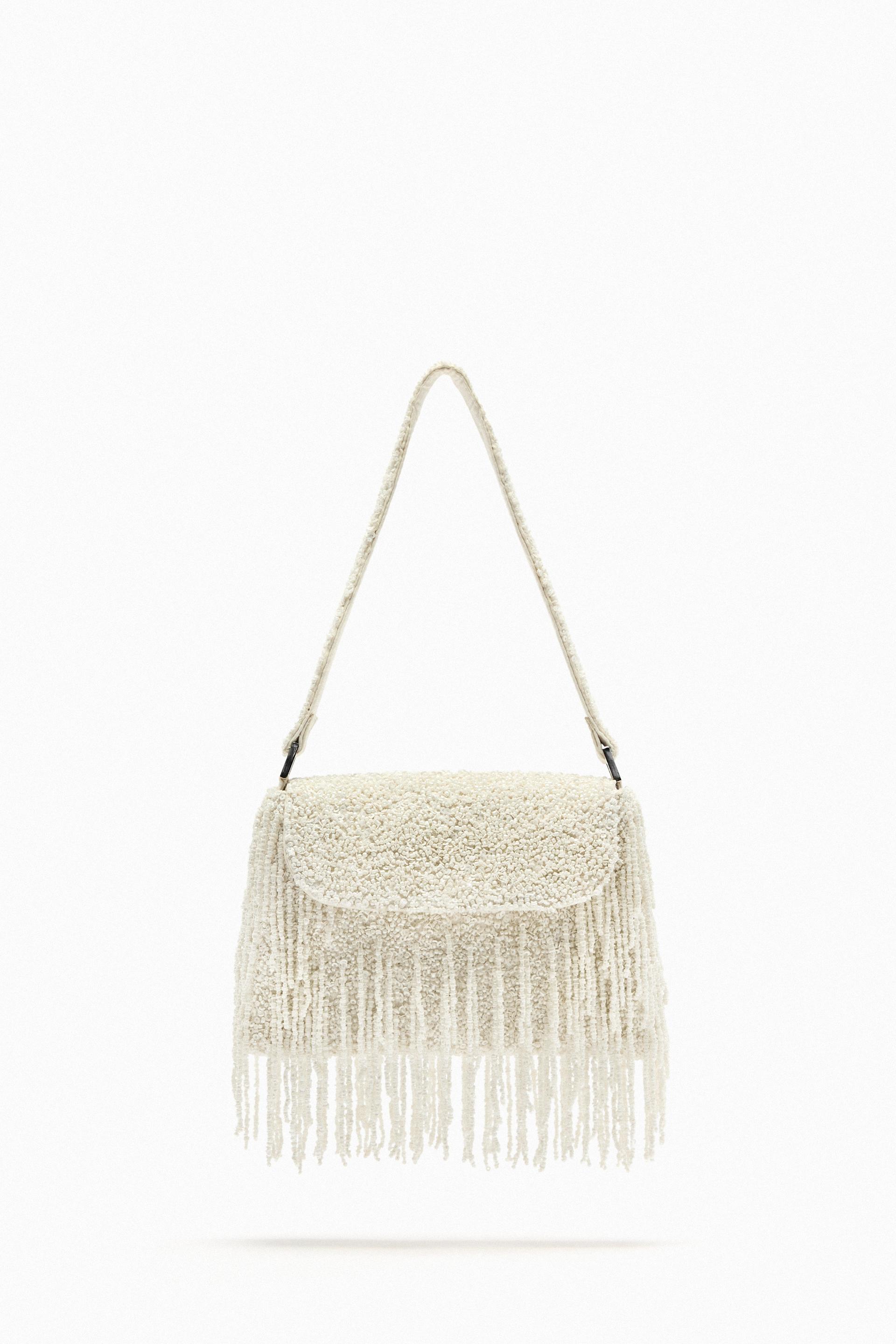 Zara white clutch Outlet