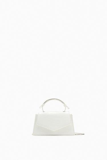 Zara white clutch bag Clearance