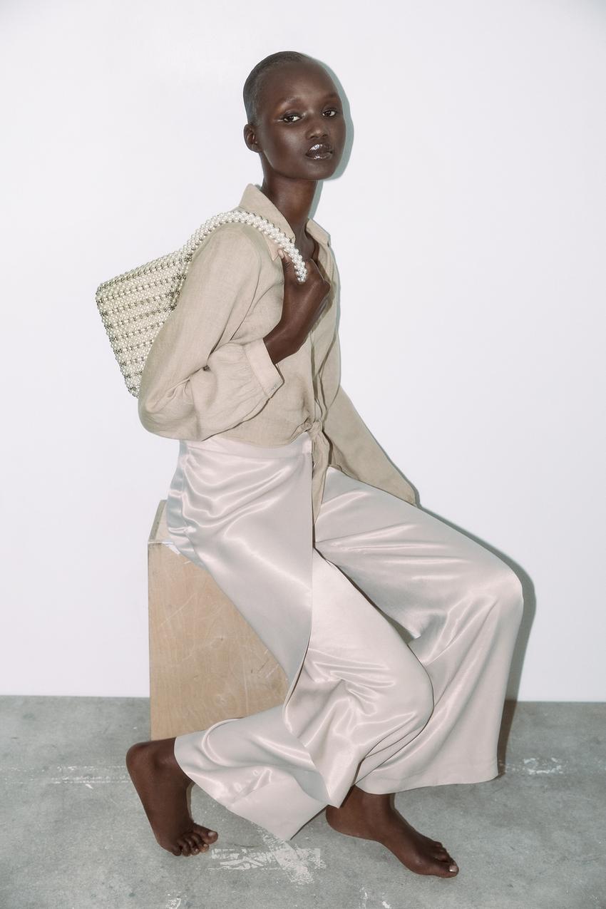 Zara white bucket bag Clearance