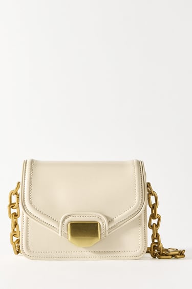 Image 0 of CROSSBODY BAG WITH METAL PIECE from Zara