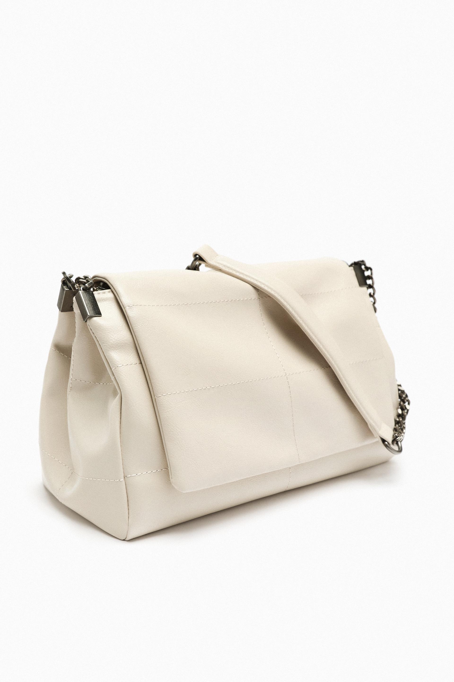 Zara rocker shoulder bag with flap Clearance