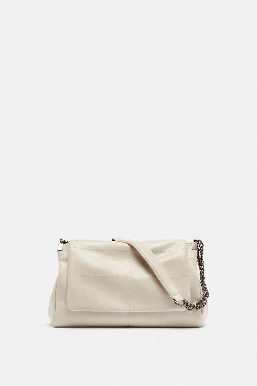 Zara white clutch Outlet