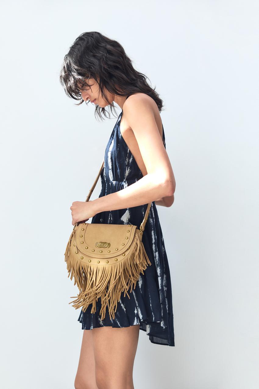 Zara fringe backpack Clearance