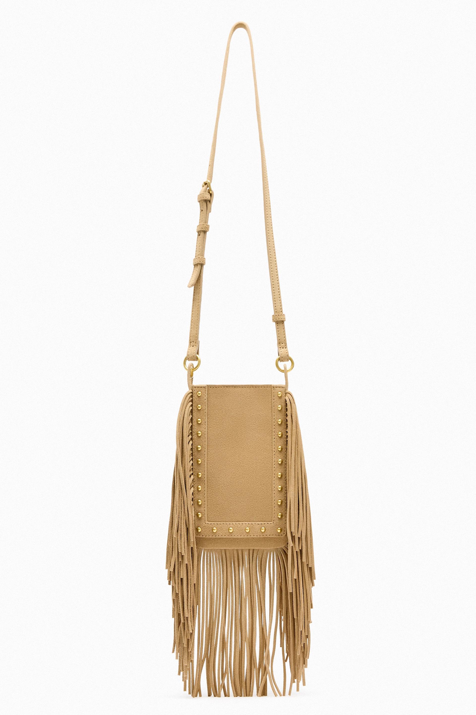 Zara split suede bag Clearance