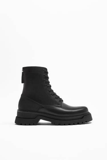 Image 0 of CHUNKY BOOTS WITH ZIP from Zara