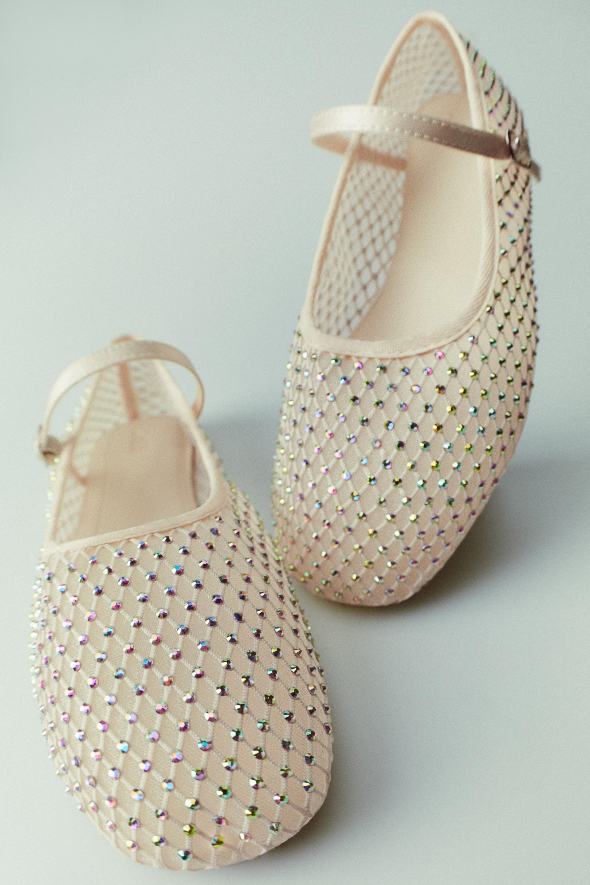 Zara rhinestone flats Clearance