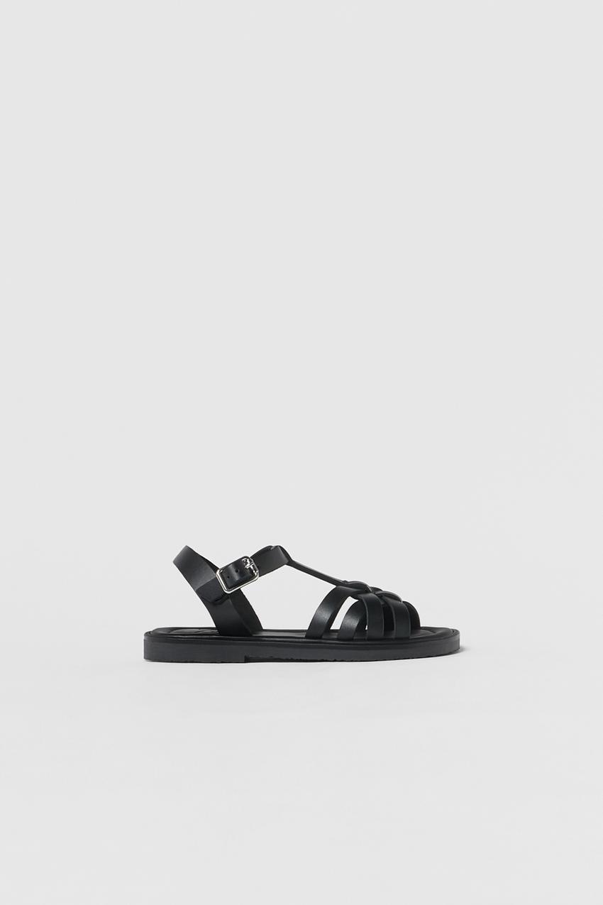 Zara sandals black Clearance