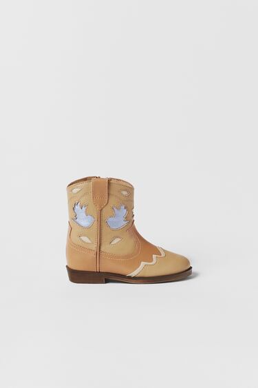 Image 0 of BABY/LEATHER COWBOY BOOTS from Zara