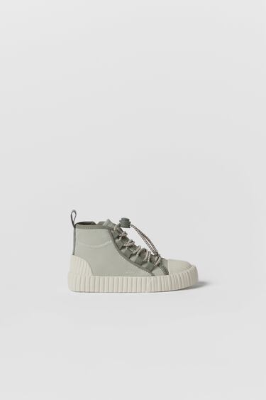 Image 0 of BABY/ CONTRASTING HIGH TOP SNEAKERS from Zara