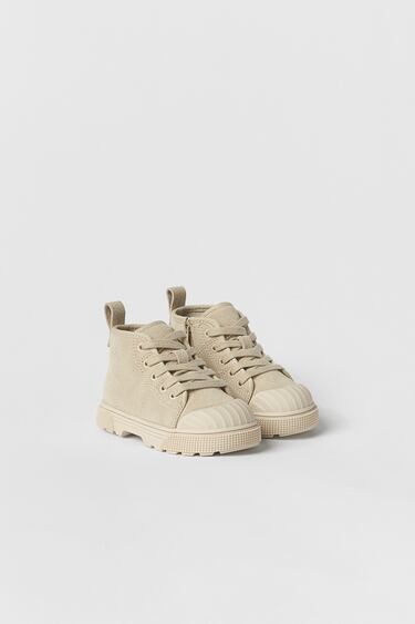 Image 0 of BABY/ LEATHER HIGH-TOPS from Zara